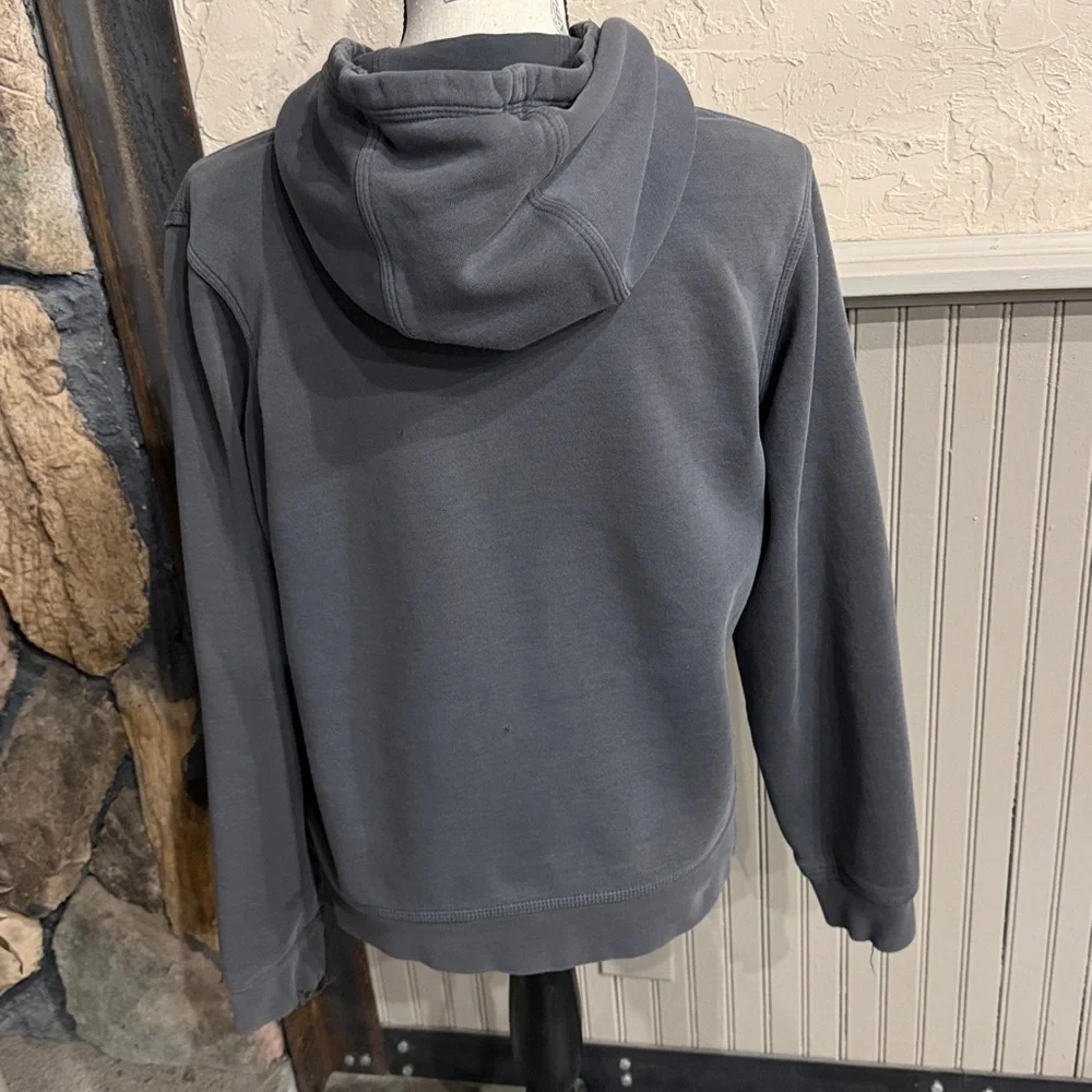 Nike Men's or Women’s Charcoal Hoodie with Neon Yellow Swoosh